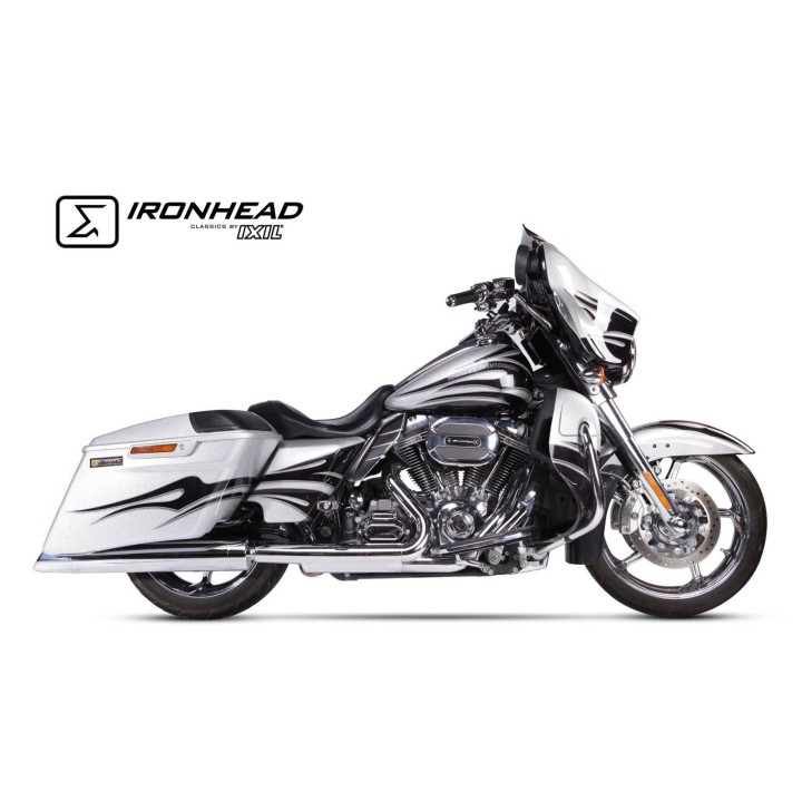 Tłumik IXIL H-D TOURING ROAD KING 2006-2016, typ HC2-1C (waga 4000 Gr., długość 670 mm., materiał Inox AISI304, kolor Bright chr