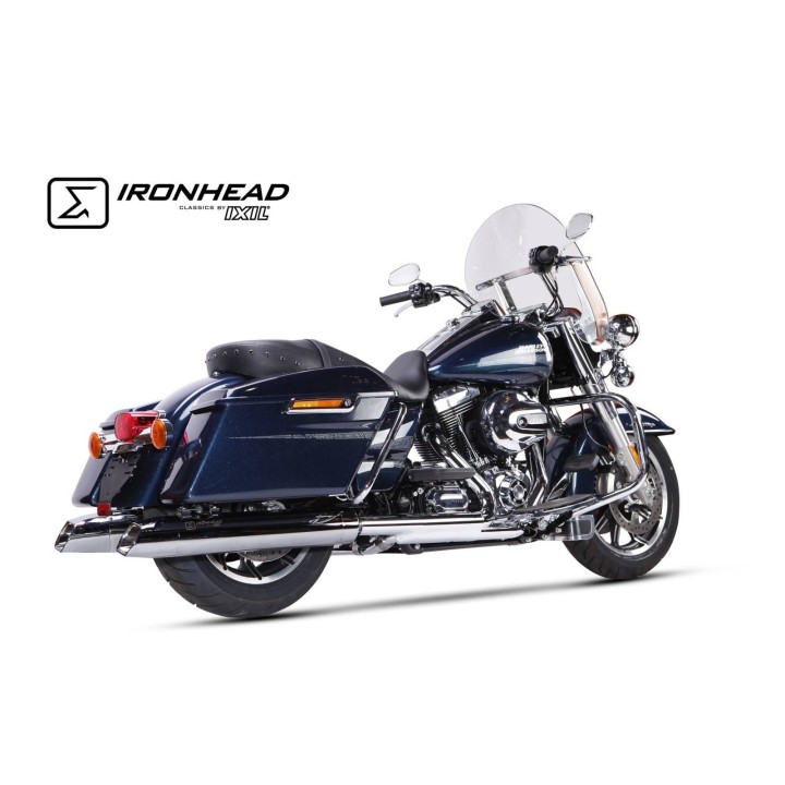 Tłumik IXIL H-D TOURING ROAD KING 2006-2016, typ HC2-1C (waga 4000 Gr., długość 670 mm., materiał Inox AISI304, kolor Bright chr