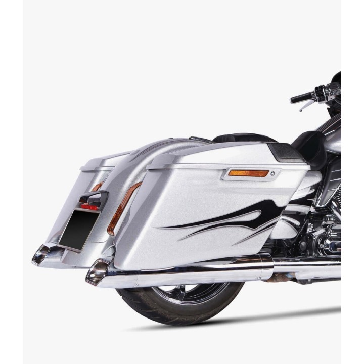 Tłumik IXIL H-D TOURING ROAD KING 2017-2021, typ HC2-1C (waga 4000 Gr., długość 670 mm., materiał Inox AISI304, kolor Bright chr