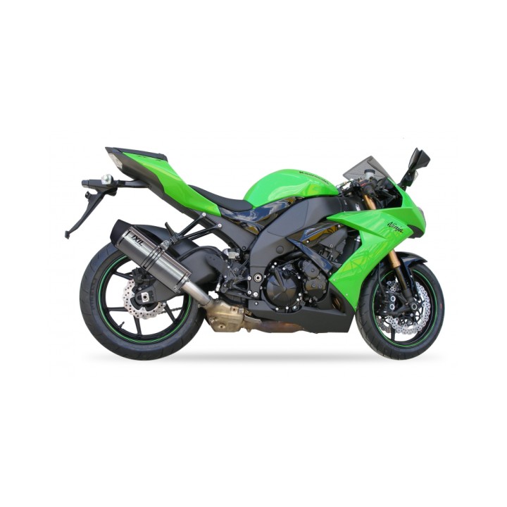 Tłumik IXIL KAWASAKI ZX-10 R 08-10 (ZXT00E), typ SOVE (waga 3000 Gr., długość 423 mm., materiał Inox AISI304, kolor Matt polishe